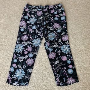 Loft pull on floral pants